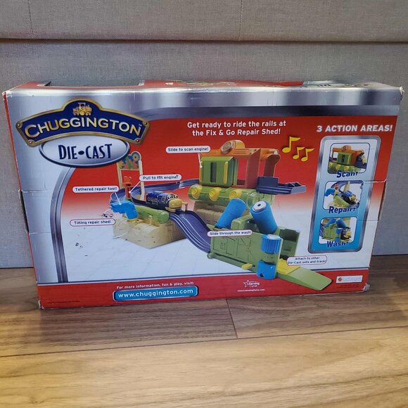 Chuggington Die-Cast Fix & Go Repair Shed Action Playset with Brewster Engine - Picture 4 of 5